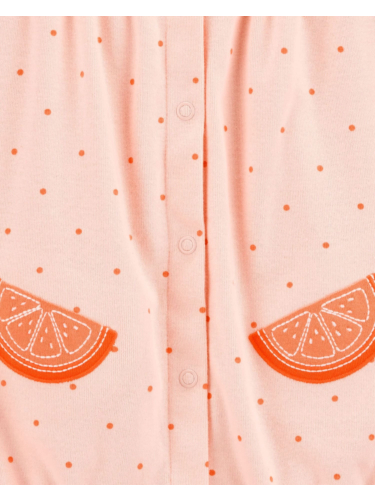 אוברול כתום קצר כיסי תפוז