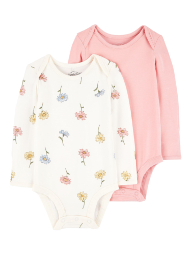 זוג בגדי גוף ויסקו אלסטן פרחים