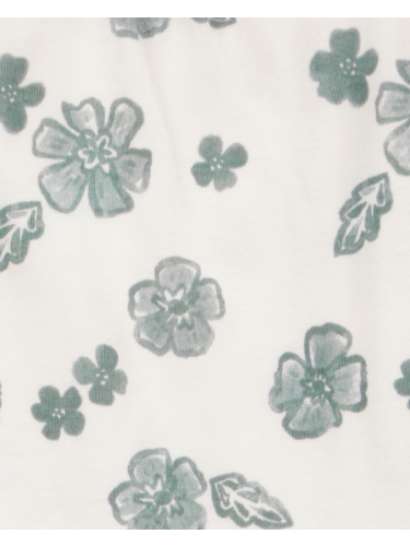 סט 2 חלקים קצר פרחים מכנס טטרה