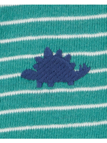 אוברול ירוק קצר דינוזאור