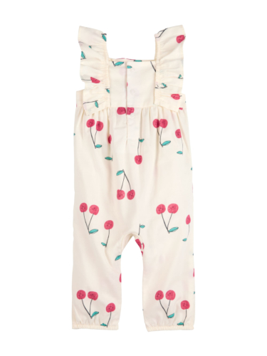 אוברול אריג דובדבנים