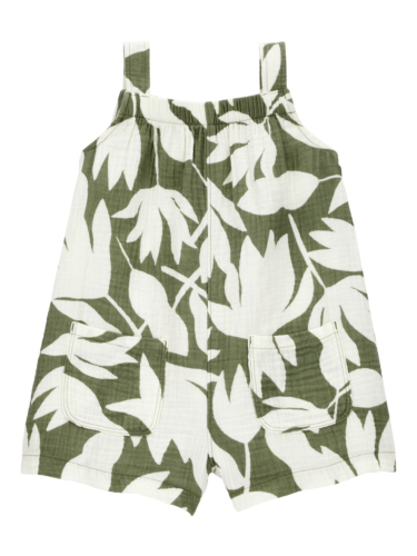 שמלת פרחי הוואי ירוקה