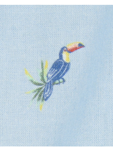 בגד גוף אריג קצר תכלת טוקן