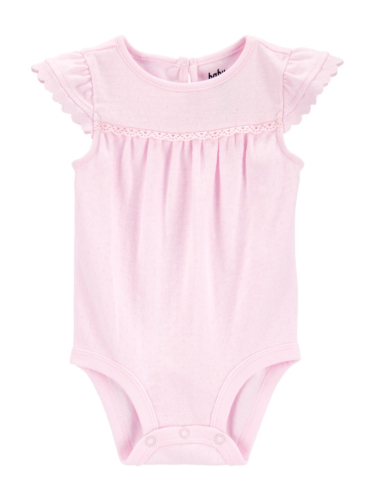 בגד גוף ורוד כיווצים