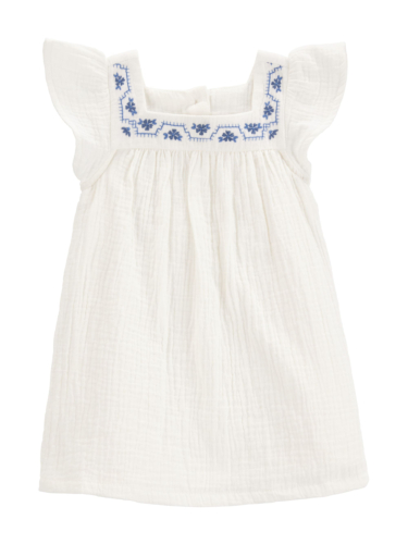 שמלת טטרה רקמה כחולה