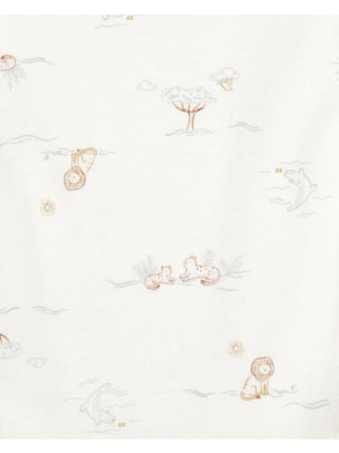 חמישיית בגדי גוף קצר חיות