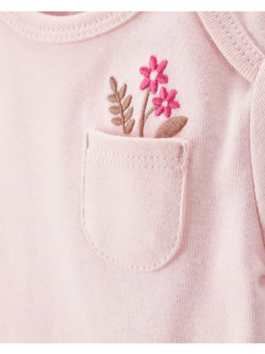 חמישיית בגדי גוף קצר פרחים