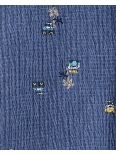 חליפת 2 חלקים חולצת כפתורים ומכנס אריג