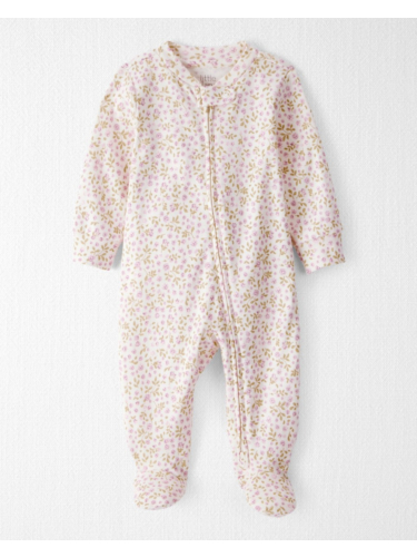 אוברול ארוך פרחוני כותנה אורגנית