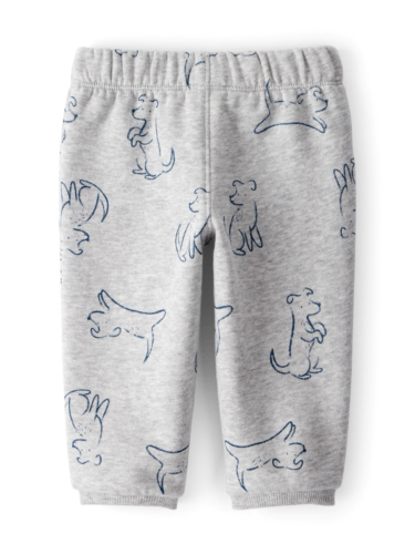 מכנס פוטר אפור כלבלבים