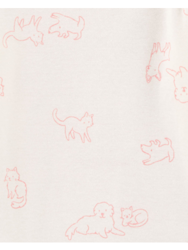 רביעיית בגדי גוף ארוך כלבלבים