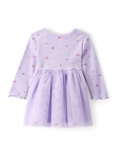 שמלת טול דפוס לבבות