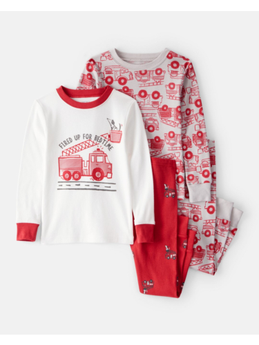 מארז פיג'מת 4 חלקים כבאיות