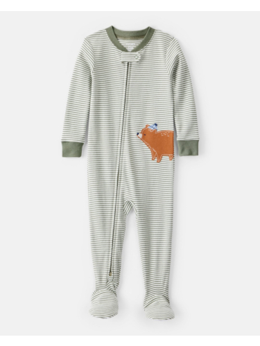 אוברול ארוך ריב פסים אפליקציית קרנף