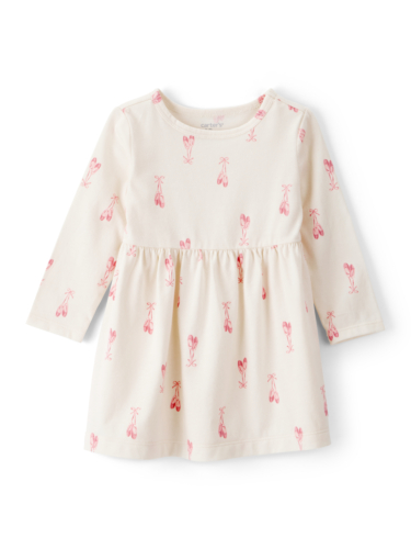 שמלה מודפסת נעלי בלט