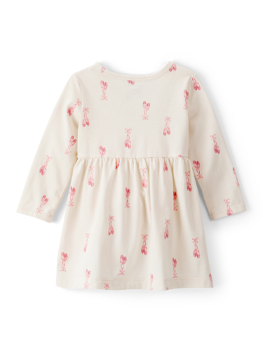 שמלה מודפסת נעלי בלט