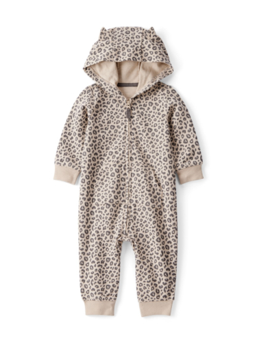 אוברול ללא רגלית קפוצון מנומר