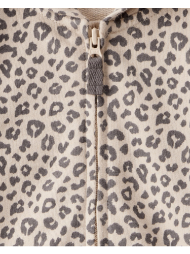 אוברול ללא רגלית קפוצון מנומר