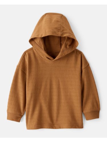 קפוצ'ון מרקם פסים חום