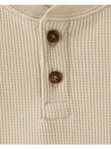 חולצת טי וואפל הנלי בג'