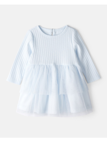 שמלת שילוב טול תכלת