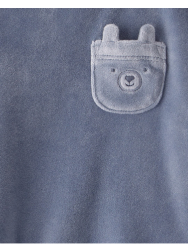 חליפת קטיפה 2 חלקים דובון