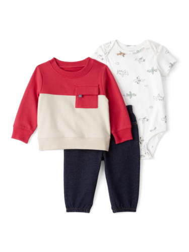 חליפת סווטשירט 3 חלקים מטוסים