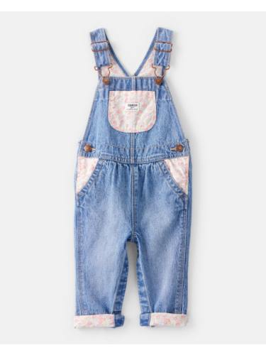 אוברול ג'ינס ארוך פרחים