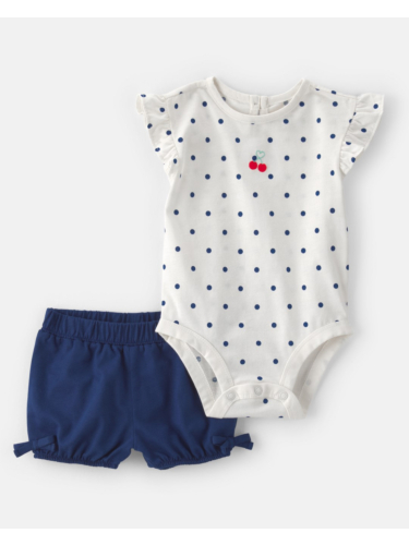 חליפת 2 חלקים נקודות דובדבן