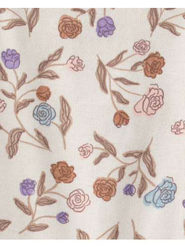 אוברול קצר קצר פרחוני