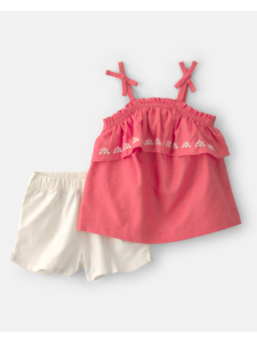 חליפת 2 חלקים גופייה ומכנס פשתן