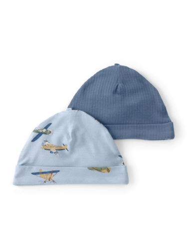 זוג כובעים ויסקו אלסטן כחול מטוסים
