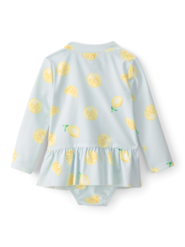 בגד ים שלם שרוול ארוך לימונים