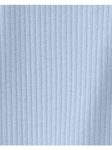 אוברול קצר קצר מרקם כחול