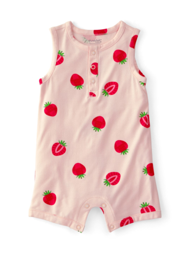 אוברול קצר ויסקו אלסטן תותים