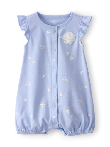 אוברול קצר קצר צדפים תכלת