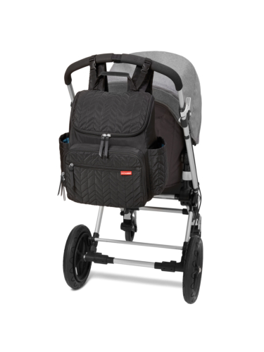 תיק לעגלה, גב מסגרת רחבה, שחור