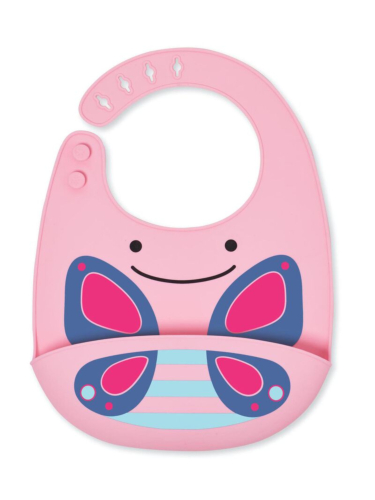 סינר אוכל מסיליקון - פרפר