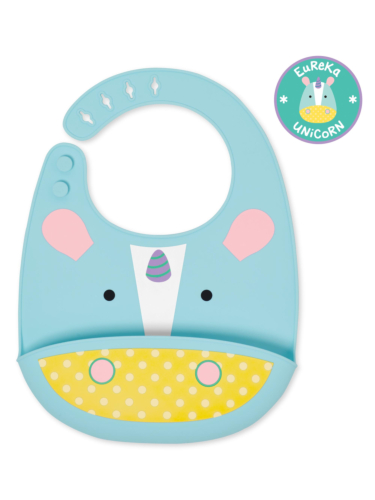 סינר אוכל מסיליקון - חד קרן