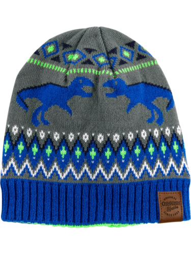 כובע דו צדדי דינוזאורים/פסים