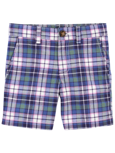 מכנס אריג משובץ