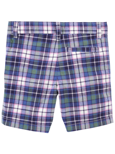 מכנס אריג משובץ