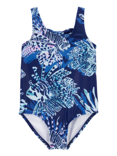 בגד ים שלם דגים נייבי