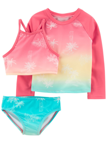 בגד ים 3 חלקים אומברה דקלים