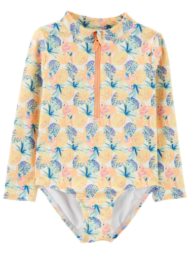 בגד ים שלם שרוול ארוך אננס