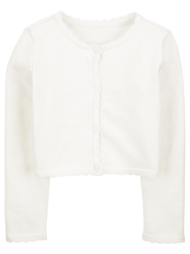 קרדיגן סריג כפתורים לבן