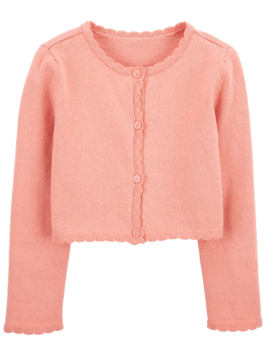 קרדיגן סריג כפתורים ורוד