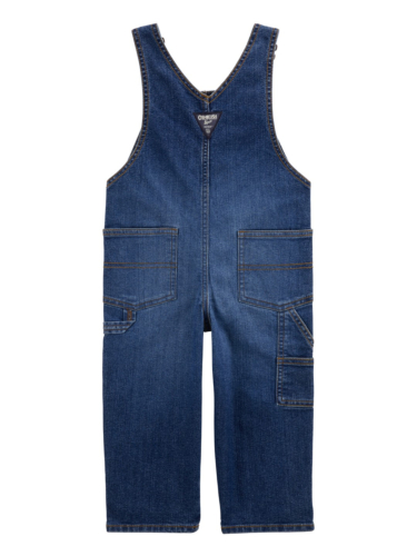 אוברול ג'ינס ארוך משופשף