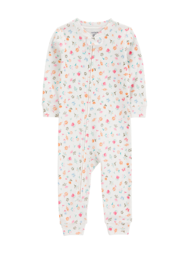 אוברול ארוך ללא רגלית פרחים