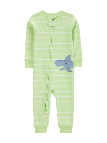 אוברול ארוך ללא רגליות פסים כריש